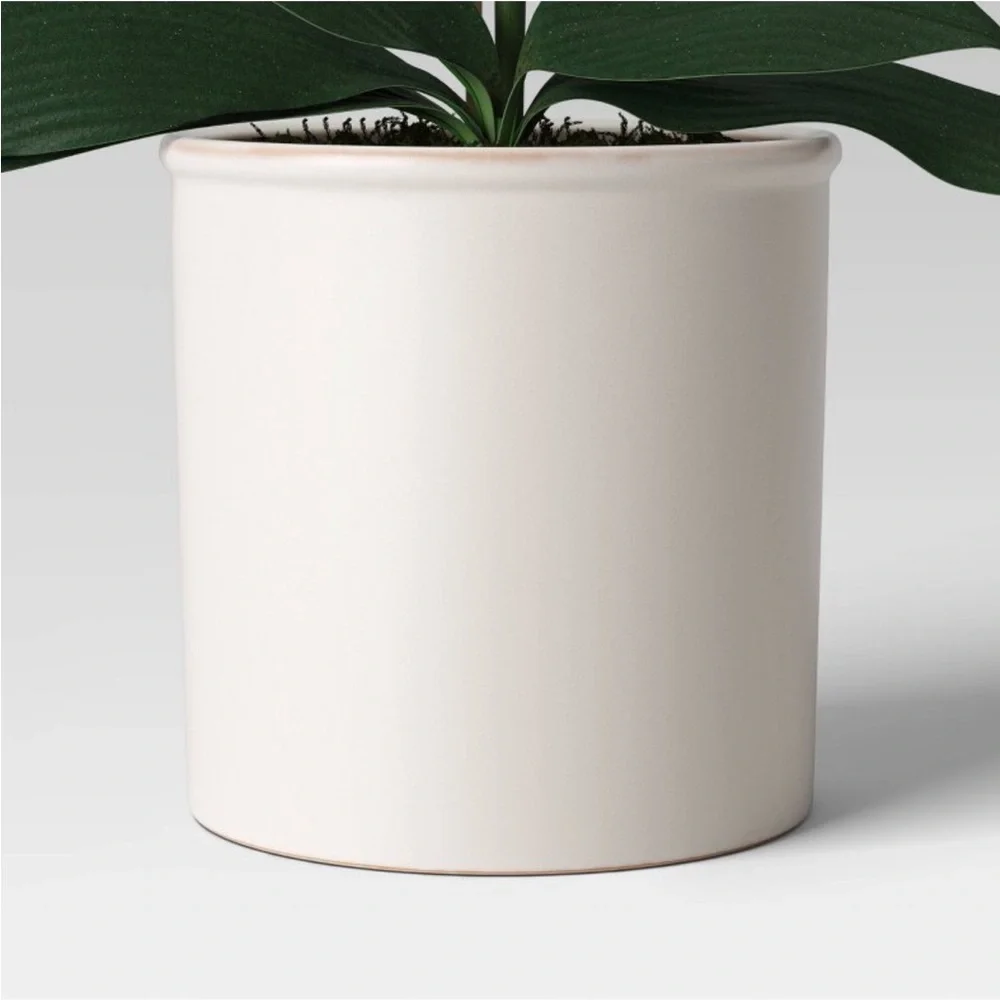 THRESHOLD NWT faux orchid in white pot -19”h